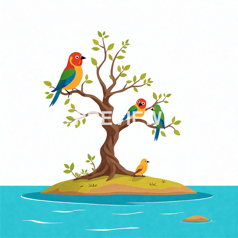 colorful-happy-slim-birds-setting-on-tree-in-island_00002__result